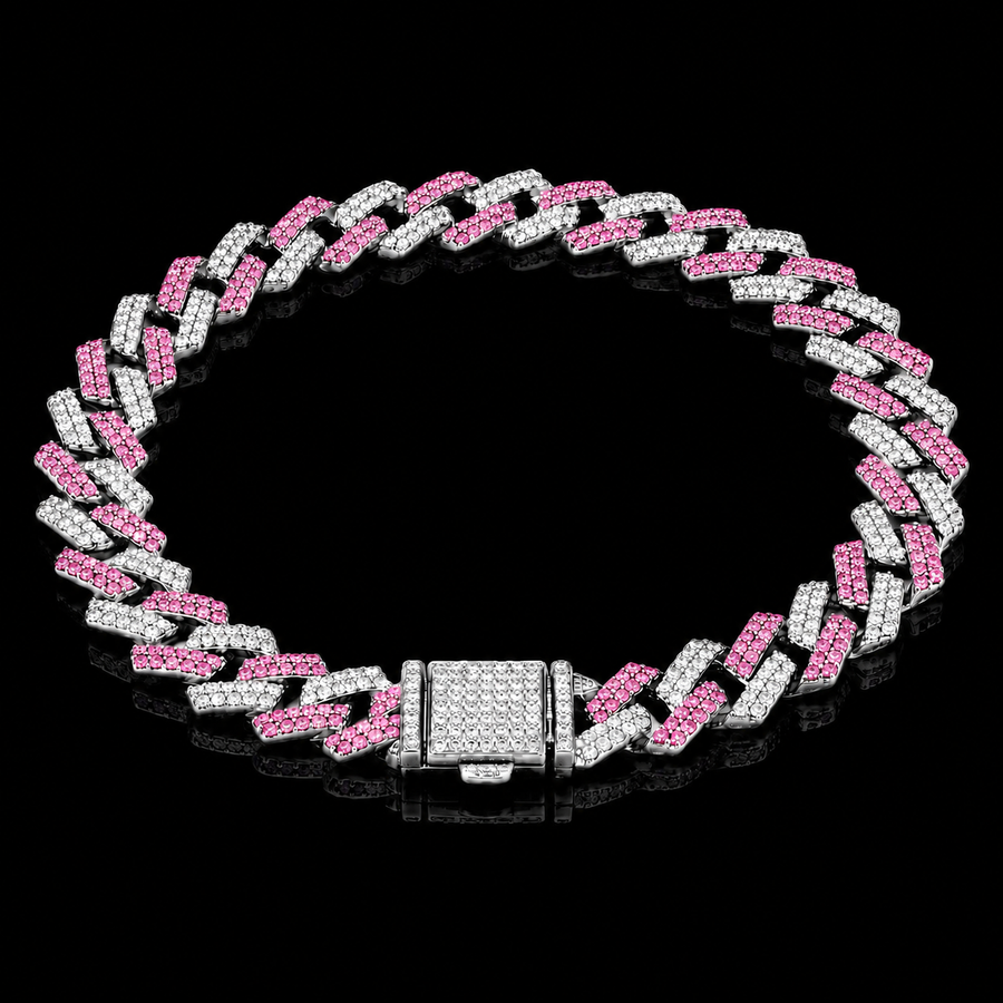 Petite Pink & Silver Chain