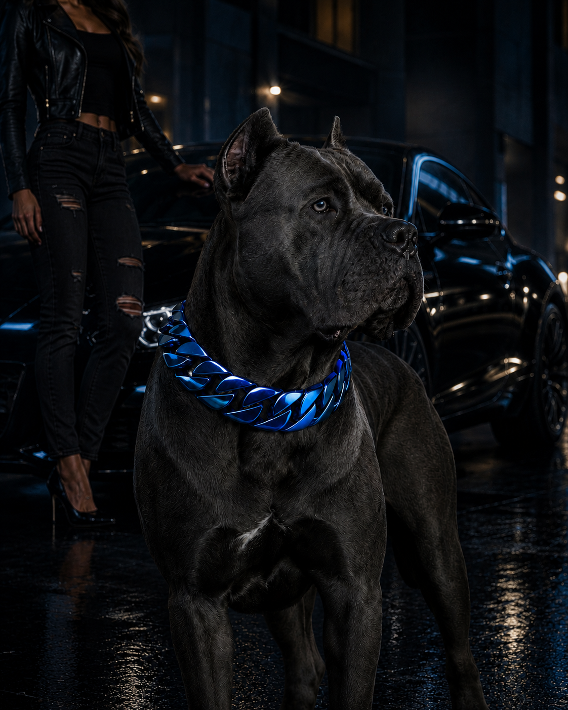 Royal Blue Solid Collar