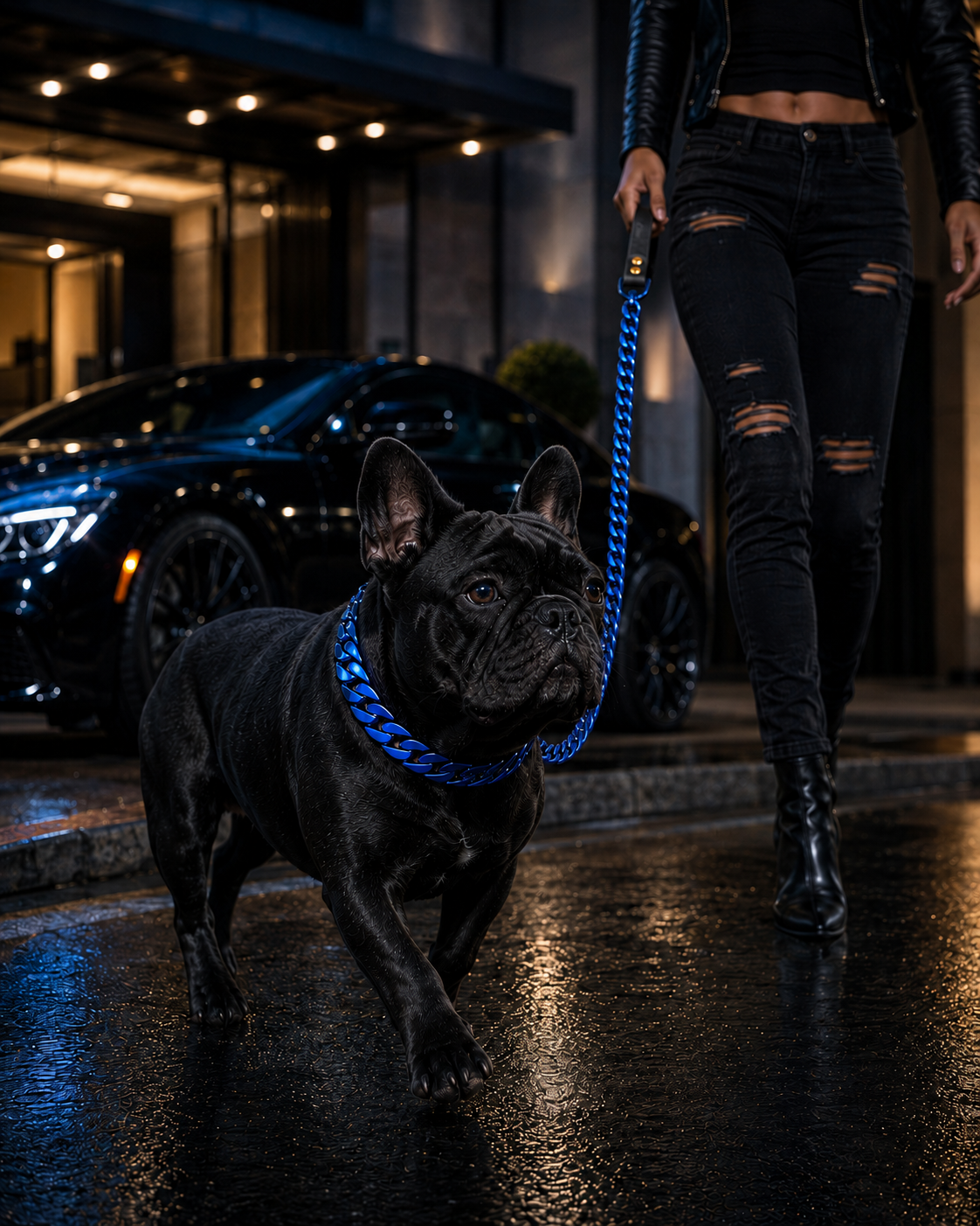 Royal Blue Solid Collar