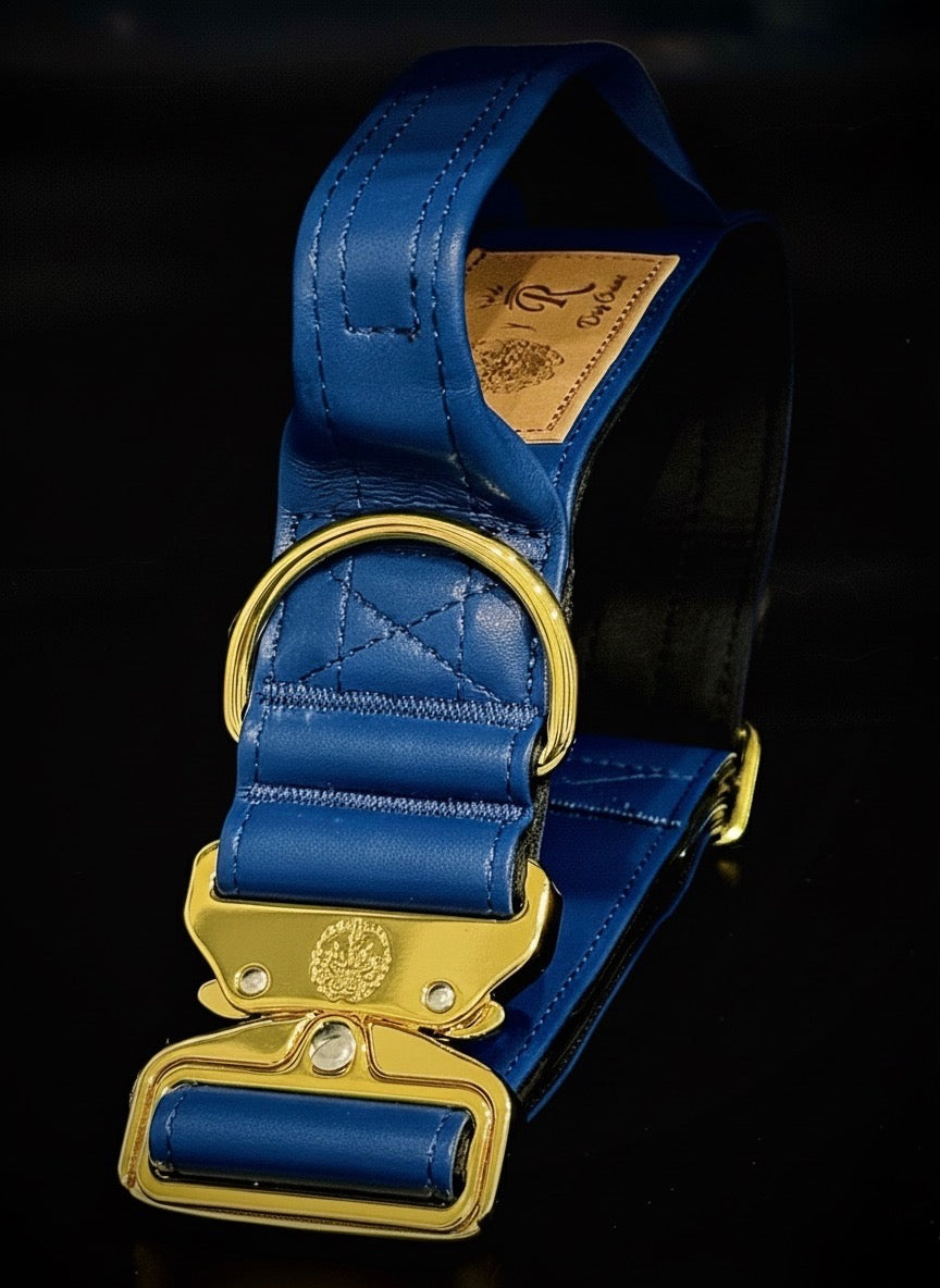 2"- Luxury Tactical Collar- Gold Hardwear