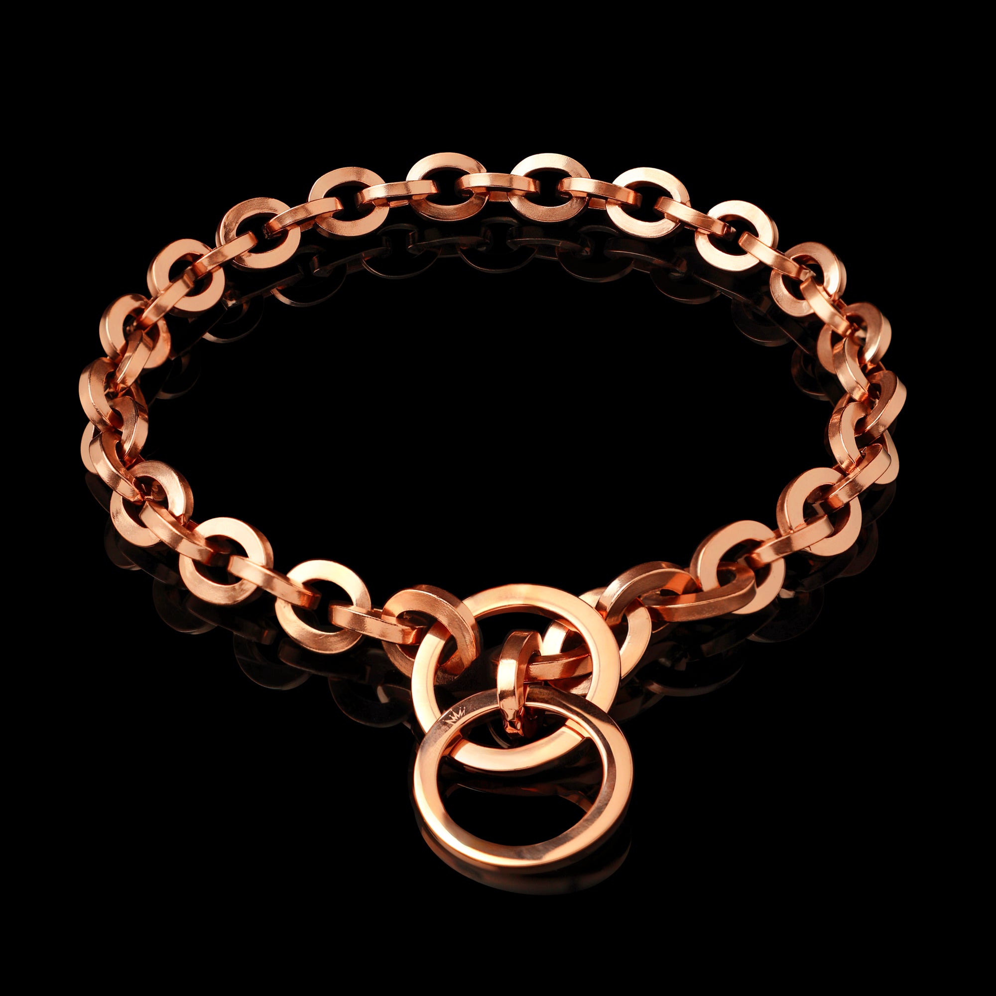 Rose Gold Oval Link Collar