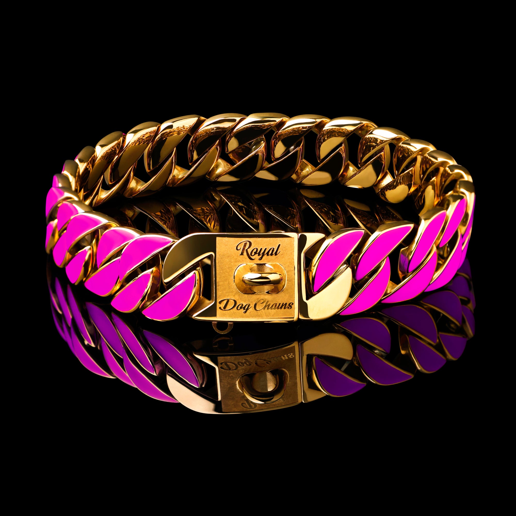 Gold Purple Glow Collar