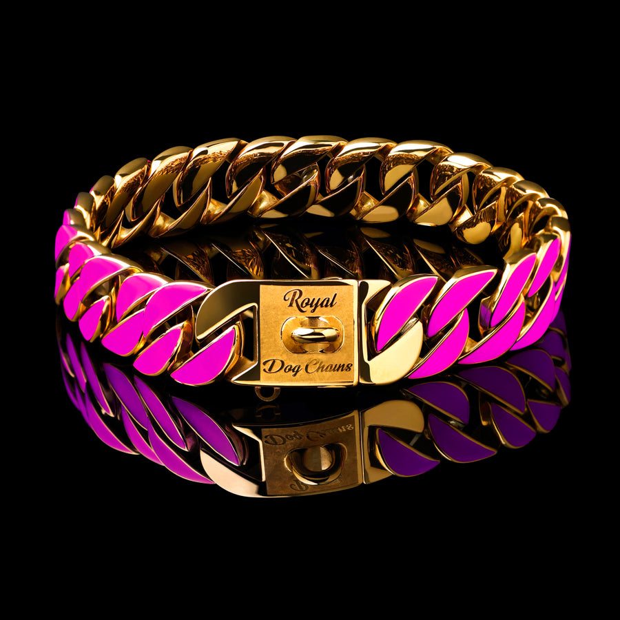 Gold Purple Glow Collar