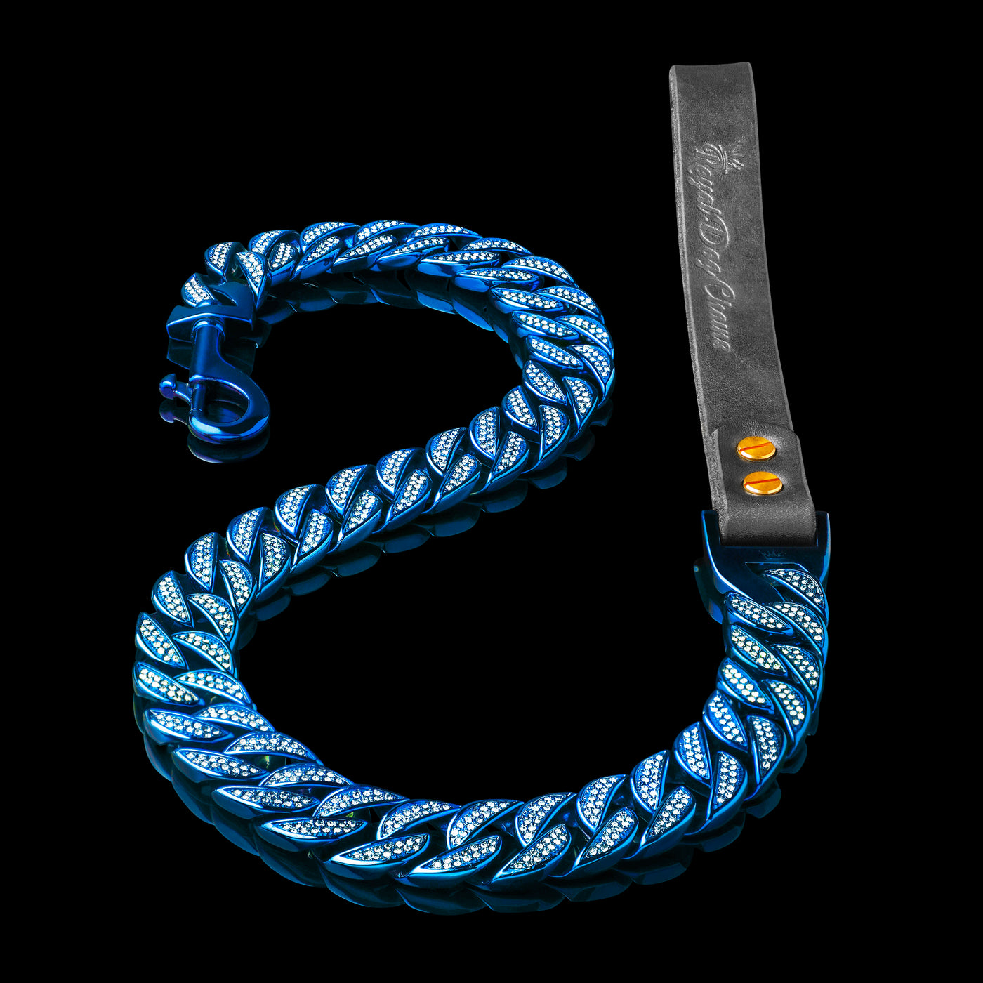 Royal Blue Studded Leash
