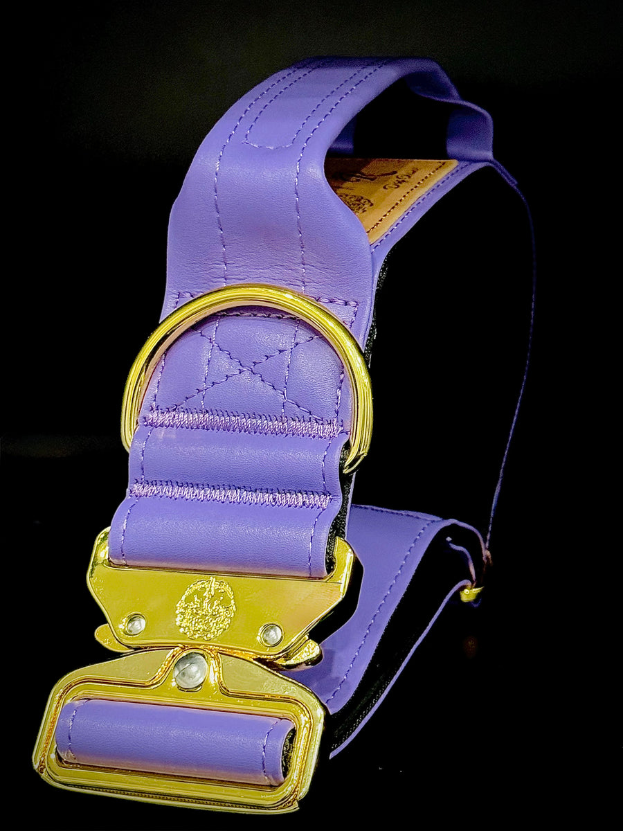 1.5" -Luxury Tactical Collar- Gold Hardwear